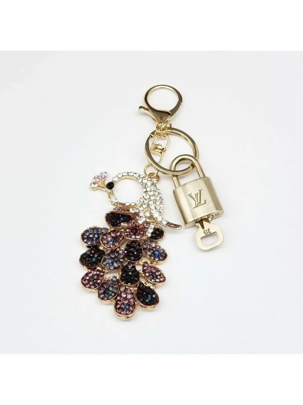 Louis Vuitton Gold Padlock 🔒 Key Set Authentic LV w/ Unbranded Keychain